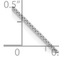thumbnail image 5 of 14K White Gold .90mm Box Chain, 5 of 5