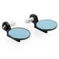 thumbnail image 4 of Aluminum Handlebar End Mirror 7/8"-1" Black Short Arm BAR End 3" Round Mirrors, 4 of 9