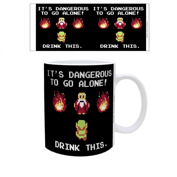 Zelda Tasse en Céramique 11 oz. C'est Dangereux D'Y Aller Seul