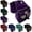 Purple, variant on Horn Bag, Nylon Insulated Padded Reflective Pockets,Two Water Bottle, Camera/Cell Phone Pocket, Horn Bag