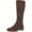 Dark Brown Smooth, variant on Style & Co. Womens Olliee Faux Leather Tall Knee-High Boots