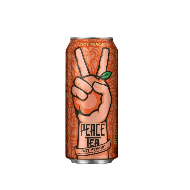 Peace Tea, Just Peachy Can, 16 fl oz, Sweet Peach and Tea