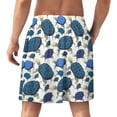 thumbnail image 2 of NICKSUN Shorts de Pyjama Amusants pour Hommes, Bas de Pyjama Courts Doux avec Poches, Tortue Colorée, m, 2 of 6