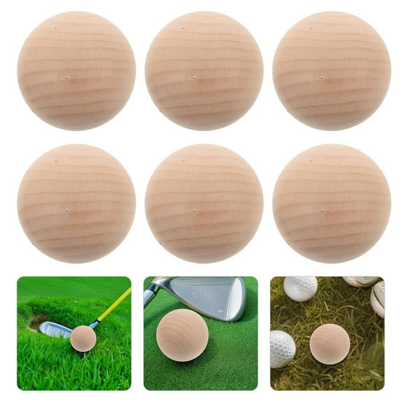 RENACLIPY 6-Pack Solid Beech Wood Croquet Outdoor Lawn Game Accessories for Family Fun