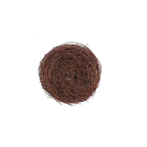 Fasiaou Nid d'Oiseau en Rotin, Nid d'Oiseau Fait Main avec Œufs de Pâques Artificiels Naturels et Décoratifs pour Maison de Jardin, Cour, Décoration de Pâques, comme Montré