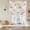 Off-White, variant on Easter Bunny Tie Up Curtains 45 Inches Long, Kitchen Window Curtains Over Sink, Colorful Eggs Spring Leaves Daisy Yellow Green Check Window Curtains Balloon Curtains Valances for Bedroom 34"x45"
