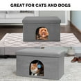 thumbnail image 6 of FurHaven Pet Products Large Pet House Ottoman for Dogs & Cats - Stormy Gray, 6 of 10