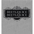thumbnail image 6 of Beetlejuice Beetlejuice Black Sign Logo Women's Heather Gray Crop Tee-Small, 6 of 7