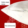 thumbnail image 4 of Funda de cojín navideña de felpa roja a cuadros, diseño moderno de 45x45 cm, ideal para decorar tu hogar, oficina o auto. ¡Perfecta como regalo de Navidad!, 4 of 6