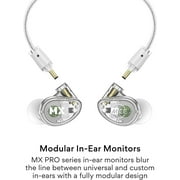 MEE Professional MX2 PRO Dual-Driver Musicians in Ear Monitor Headphones with Subwoofer for Drummers