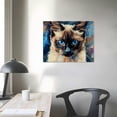 thumbnail image 4 of Orinice  Cat Canvas Print Himalayan Persian Cat Hanging Wall Art Funny Pet Oil Painting Home Decor Poster Print 20''X16'' 16x12in, 4 of 6