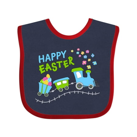

Inktastic Happy Easter Train Gift Baby Boy or Baby Girl Bib