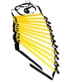 thumbnail image 3 of QualitChoice Training Ladder with Carry Bag Football Stair Step Rope Speed Ladders Nylon Exercise Drills Equipment Household Yellow 5M, 3 of 6