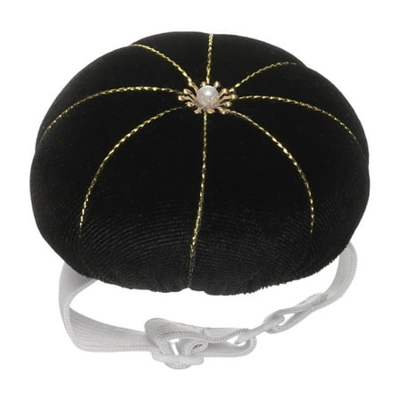 Uxcell Wrist Pin Cushion Wristband Sewing Pincushion Polyester Pin Holder, Black