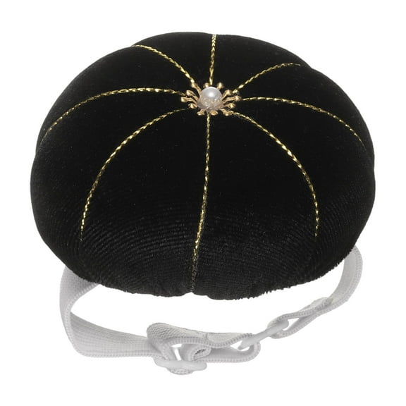 Uxcell Wrist Pin Cushion Wristband Sewing Pincushion Polyester Pin Holder, Black