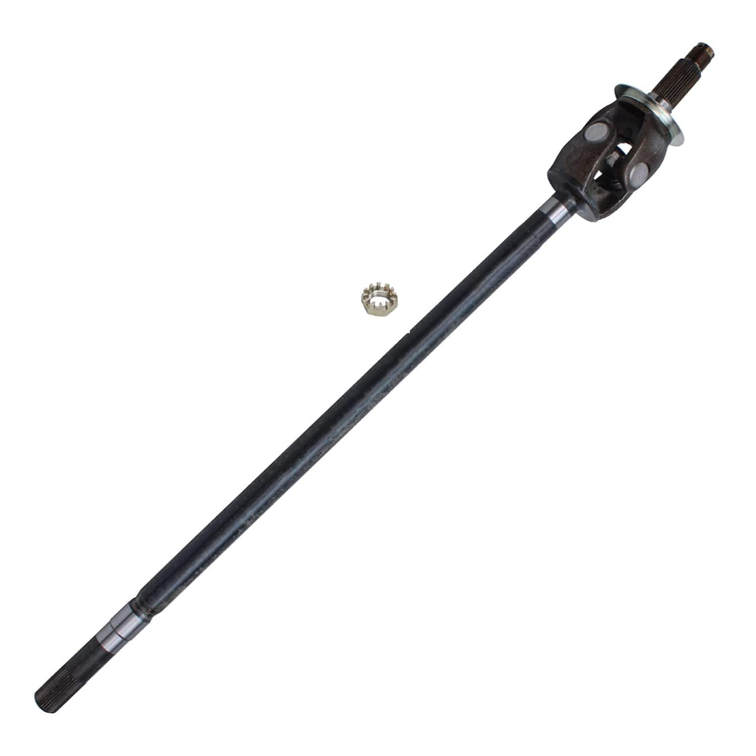 Detroit Axle - Front Suspension Kit - CV Axle Shafts + Lower and Upper Ball Joints + Inner Outer Tierods + Tie Rod Adjusting Sleeves for 2003 2004 2005 2006 2007 Dodge RAM 2500 3500-4WD