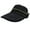 Black, variant on Womens Sun Hats 2 in 1 Zip-Off UV Protection Wide Brim Sun Visors Ponytail Beach Hat Foldable Tennis Golf Hats