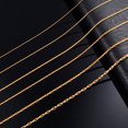 thumbnail image 5 of Cadena de eslabones finos chapada en color dorado, accesorios de joyería de acero inoxidable 316L para el cuello para mujeres, gargantilla de regalo para damas, 5 of 5
