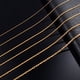 thumbnail image 5 of Cadena de eslabones finos chapada en color dorado, accesorios de joyería de acero inoxidable 316L para el cuello para mujeres, gargantilla de regalo para damas, 5 of 5