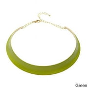 J&H Designs 6277-N-Green Brights Hammered Colar Necklace