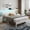 White009, variant on Tydimor Electric Full Size Platforrm Bed Frames with Charging Station, LED Standard Storage Space Bed for Bedroom, No Box Spring Needed