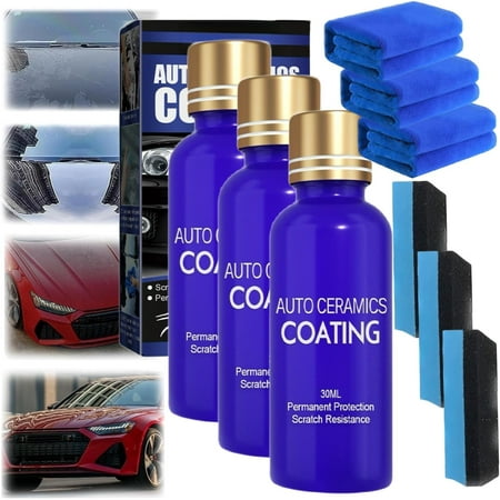 Micro-Molecule Crystal Coating Restoration Care Agent, Car Paint Restorer for Oxidation, Car Nano Ceramic Crystal Coating, High Protection Quick Car Coating