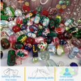 thumbnail image 2 of Perlas de vidrio Linpeng Christmas surtidas, 40 piezas, joyas para bricolaje, 2 of 9