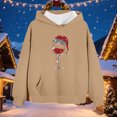 thumbnail image 4 of Cowsor Cute Hoodie for Teen Girls Trendy Bow Print Preppy Hooded Sweatshirts Kids Pullover Long Sleeve School Outfits, 4 of 6
