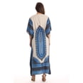 thumbnail image 3 of 21754-ORG-S-M Riviera Sun Long Dashiki Caftan / Caftans for Women (White - Multi, Large-X-Large), 3 of 3