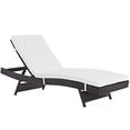 thumbnail image 2 of Modway Chaise Longue d'Extérieur en Aluminium pour Patio, Blanc, 2 of 6
