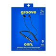 onn. Wireless Neckband Earphones, Black
