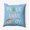Carolina, variant on 16" x 16" Simply Daisy Peace Love Joy Polyester Accent Pillow, Ligonberry Punch Qty 1