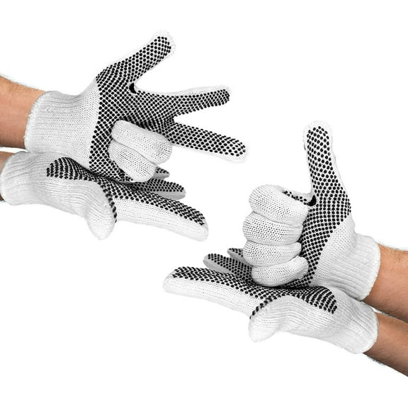 PUREVACY Pack of 480 String Knit Gloves 9.5" with Single Sid