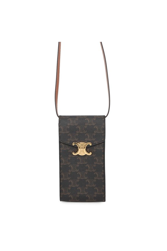 Pre-Owned Celine shoulder bag Triomphe mobile pouch 10K682DS3.04LU CELINE handbag