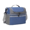 thumbnail image 2 of Portable Lunch Cooler Bag Insulated Lunch Box Tote With Strap Handle Thermal Food Storage Organizer Office Travel Picnic Camping Outdoor Reusable Meal Carrier Storage Bag, 2 of 6