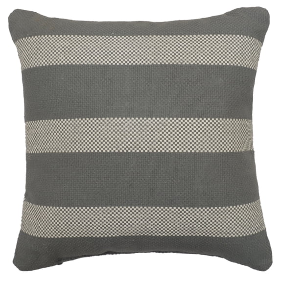 Mainstays Elegant Striped Decorative Pillow, 18" x 18" Decorative Pillow, Silver