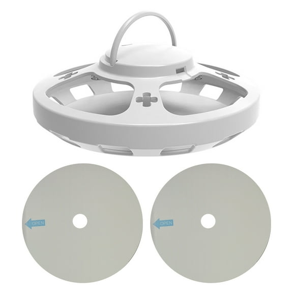 BLEEUS Flea Traps With 2 Sticky Pads Pest Control Catcher For Indoor Outdoor (White)