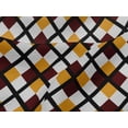 thumbnail image 4 of oneOone Viscose Jersey Maroon Fabric Argyle Check Quilting Supplies Print Sewing Fabric By The Yard 60 Inches Wide, 4 of 5