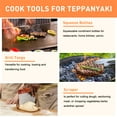 thumbnail image 3 of 37Pcs Flat Top Griddle Tools Set with Long/Short Spatulas Scraper & Basting Cover - Stainless Steel Grill Cooking Kit for Teppanyaki Camping - Complete Griddle Accessories Kit for Men Women, 3 of 7