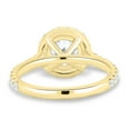 thumbnail image 5 of ESTE ORIGIN 2.00Ct Round Moissanite Cathedral Halo Engagement Ring – 4 Claw Pavé Band in 14K Yellow Gold for Women, 5 of 7