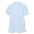 thumbnail image 2 of French Toast Girls' School Uniform Puff-Sleeve and rhinestone buttons Polo Light Blue Size 4/5, 2 of 3