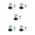 thumbnail image 2 of Redempat Hanging Planters For Indoor Plants Easy To Convenient Storage Ceiling Hooks For Hanging Plants Plant Hooks For Ceiling Black 5Set, 2 of 6