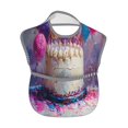 thumbnail image 2 of Kdxio Colorful Balloon Cake Celebration Bibs For Babies, Baby Bibs for Eating, Toddler Bibs, Waterproof Bibs, Feeding Bibs, for Toddlers, Boys, Girls, 2 of 8