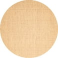 thumbnail image 1 of Ahgly Company Indoor Round Abstract Brown Contemporary Area Rugs, 6' Round, 1 of 4