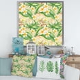 thumbnail image 3 of Designart 'Yellow Flowers and Tropical Foliage XIII' Modern Framed Art Print, 3 of 4