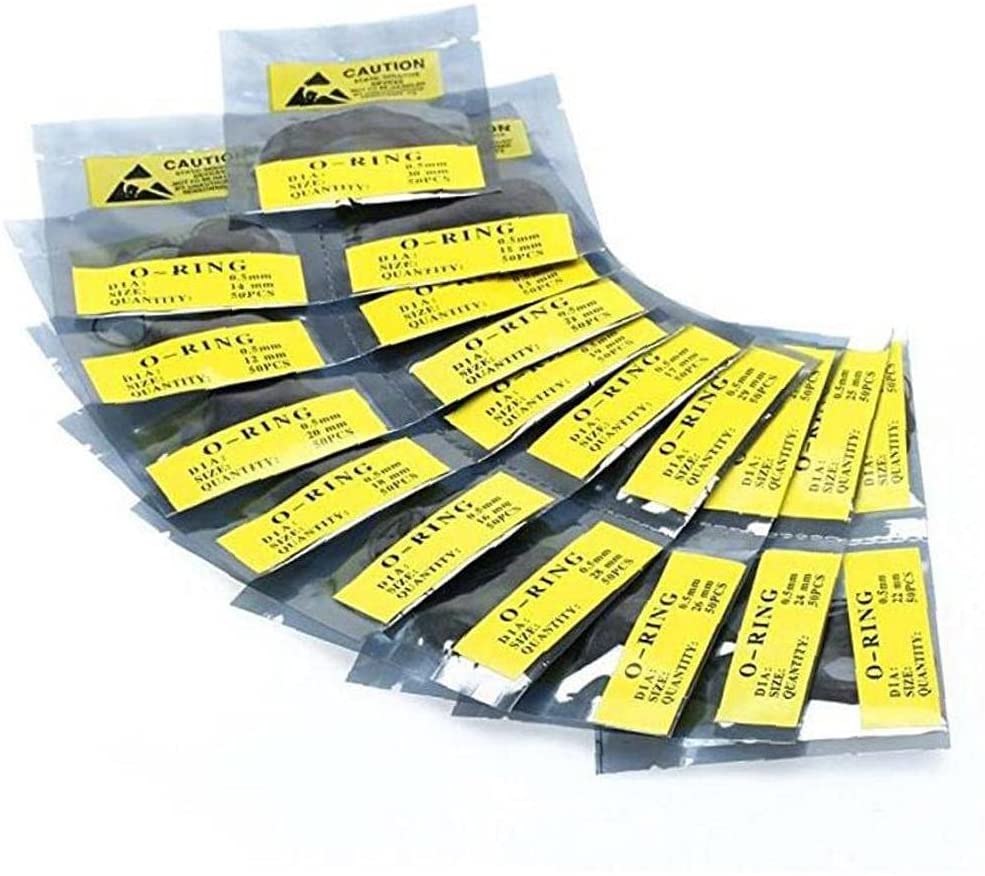 Eastjing Watch Back Gasket 19 Pack Watch Back Waterproof Rubber Gasket