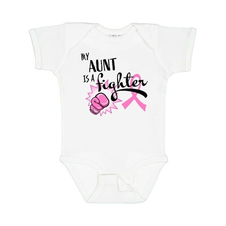 

Inktastic My Aunt is a Fighter- Breast Cancer Awareness Gift Baby Boy or Baby Girl Bodysuit