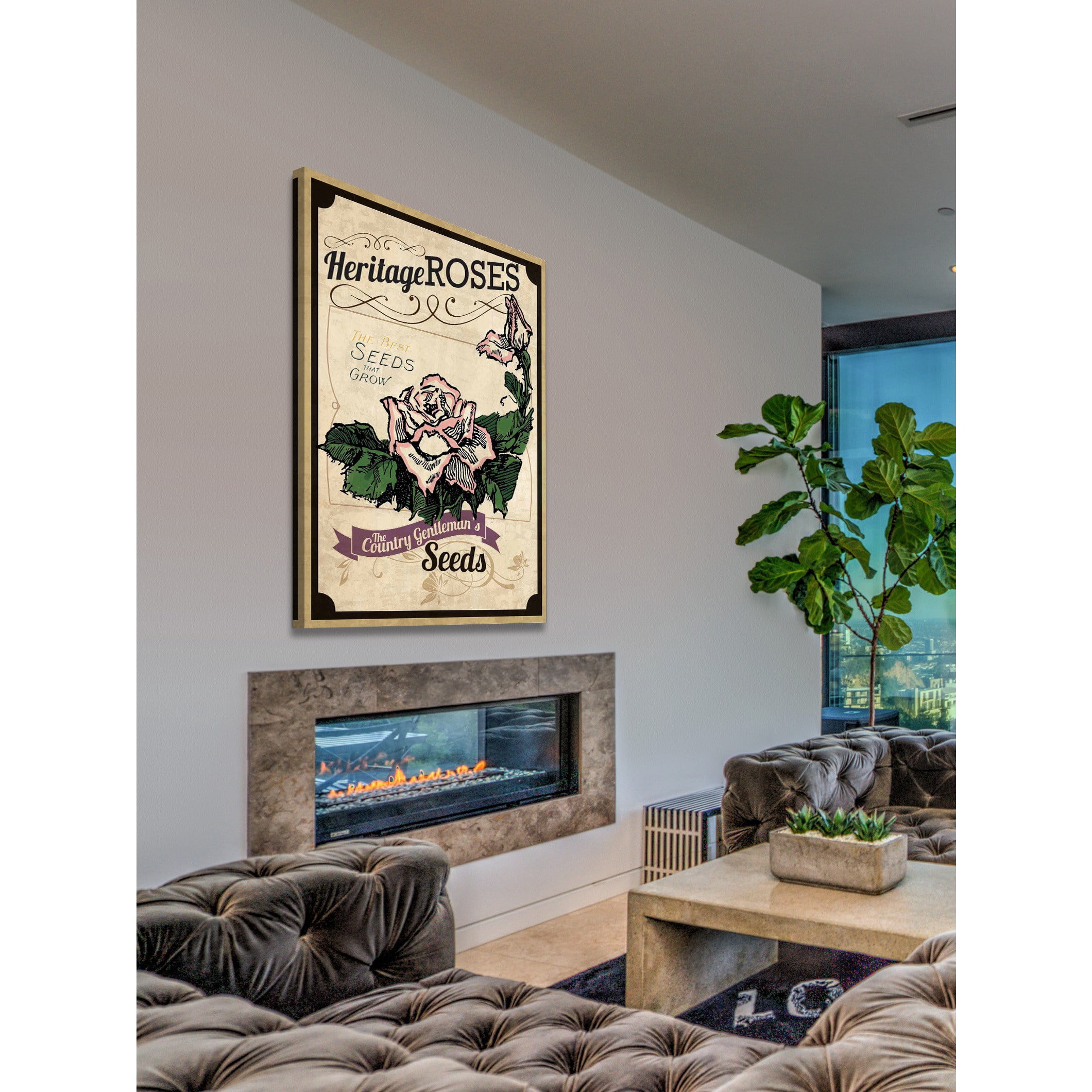 Marmont Hill "Flower Packet Roses" Painting Print on Canvas