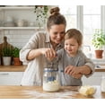 thumbnail image 3 of Henning Lee Manual Glass Butter Churner with Jar, 32 Ounce, Blue, 3 of 3