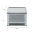 thumbnail image 6 of IRIS 17 Qt Medium Plastic Drawers, Under Bed Storage Bins, Stackable, Modular, Gray, 6 of 9